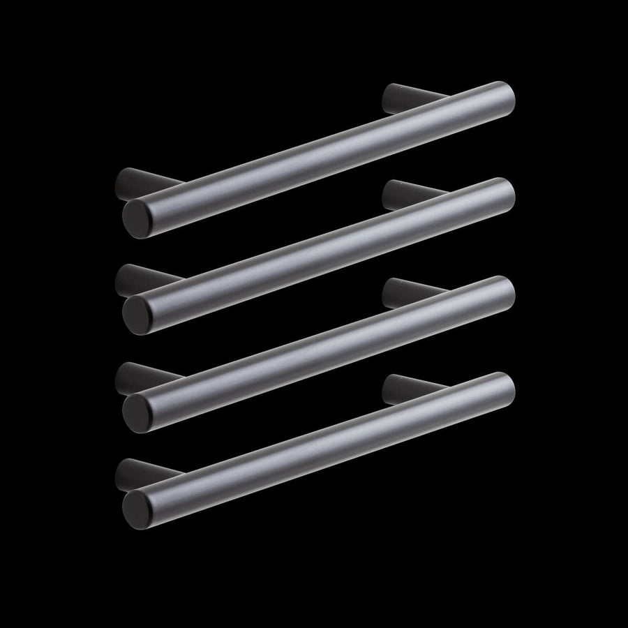 Bricocenter 4 SARA HANDLES WITH 128 MM SPACING IN MATT BLACK METAL