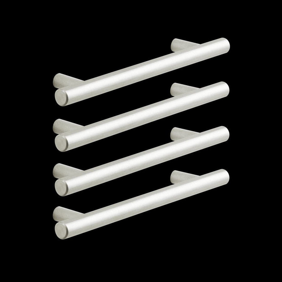 Bricocenter 4 SARA HANDLES WITH 128 MM SPACING IN POLISHED BRUSHED NICKEL