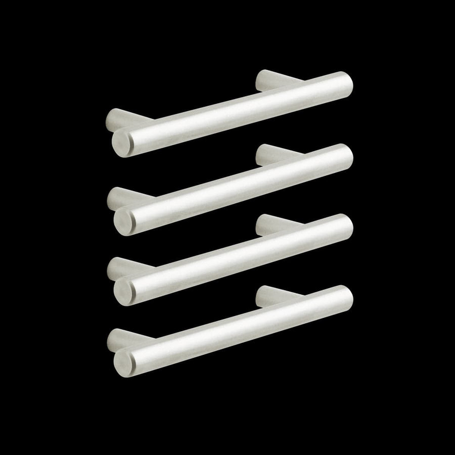 Bricocenter 4 SARA HANDLES WITH 96 MM SPACING IN POLISHED BRUSHED NICKEL