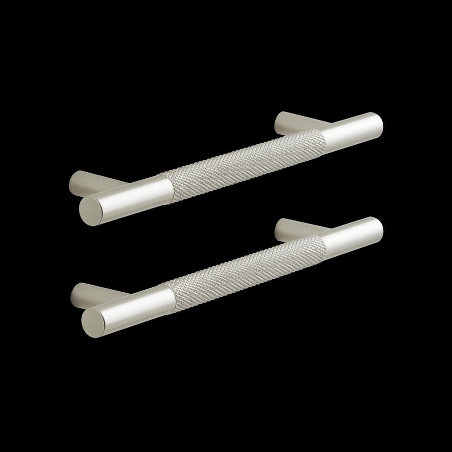 Bricocenter 2 AXEL HANDLES WITH 128 MM CENTRE DISTANCE IN POLISHED BRUSHED NICKEL