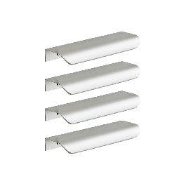 4 ELEMENT HANDLES 96MM WHEELBASE IN SATIN ALUMINUM