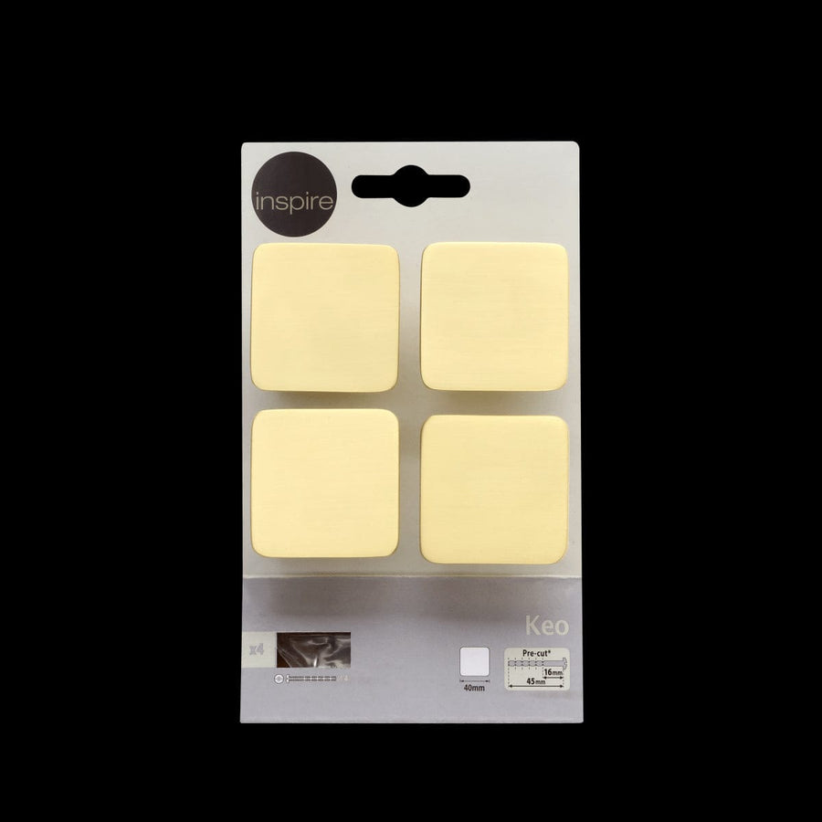 Bricocenter 4 KEO 40MM KNOBS IN MATT BRUSHED BRASS