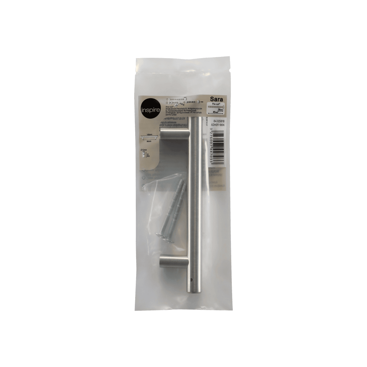 1 HANDLE WILL BE 96MM SPACING IN NICKEL