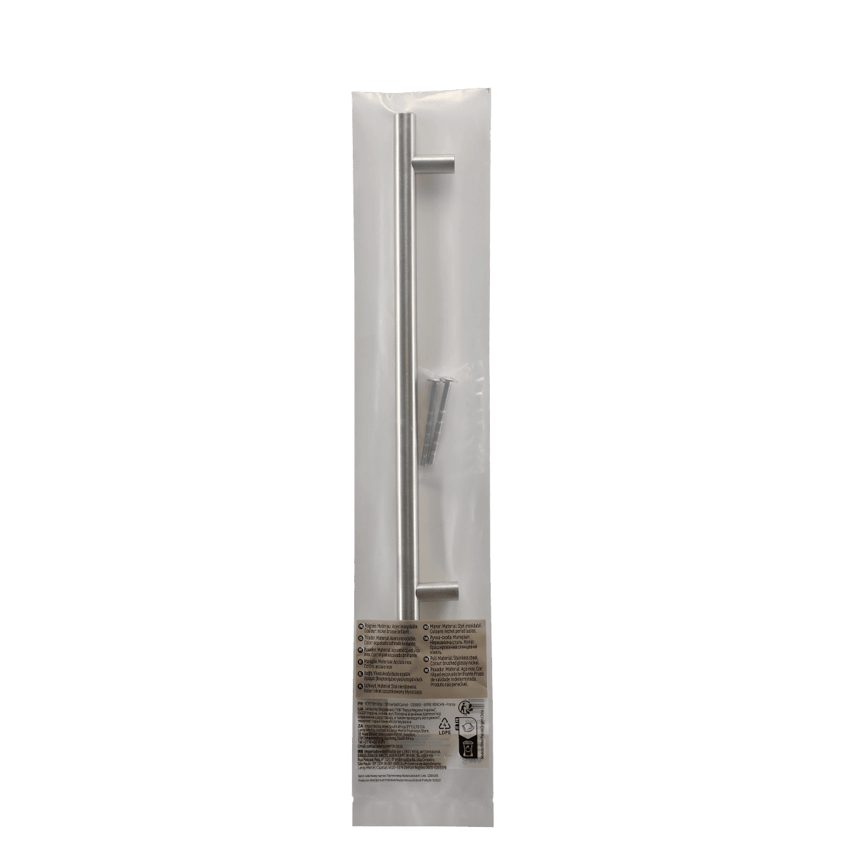 1 SARA HANDLE 224 MM CENTRE DISTANCE IN POLISHED BRUSHED NICKEL