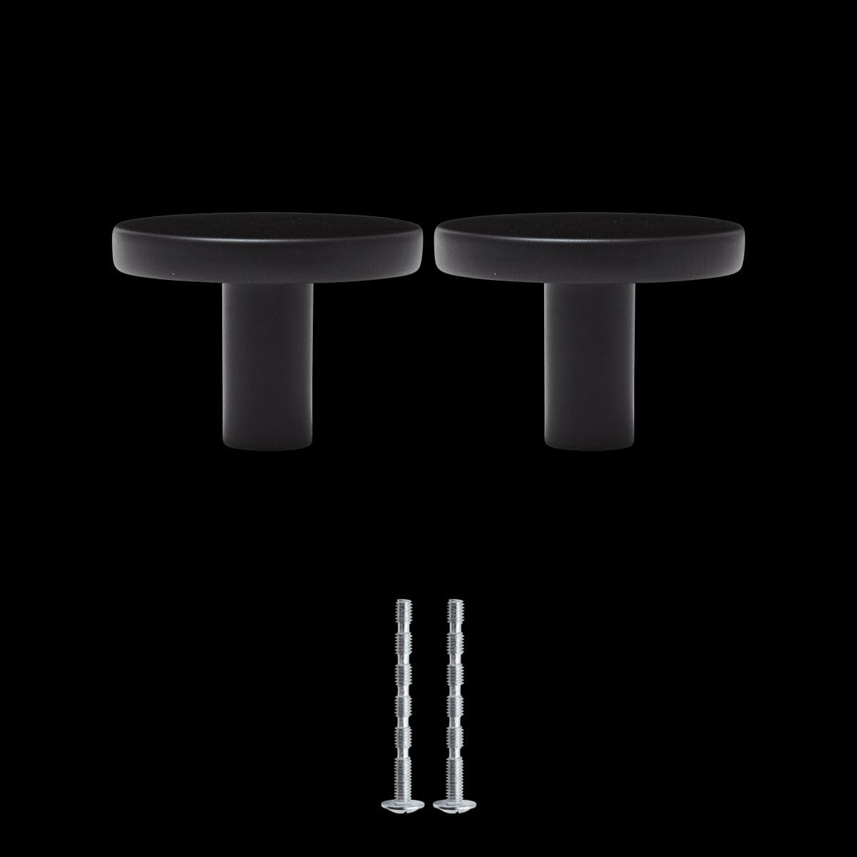 Bricocenter 2 JAMY D 35 MM MATT BLACK ALUMINIUM KNOBS
