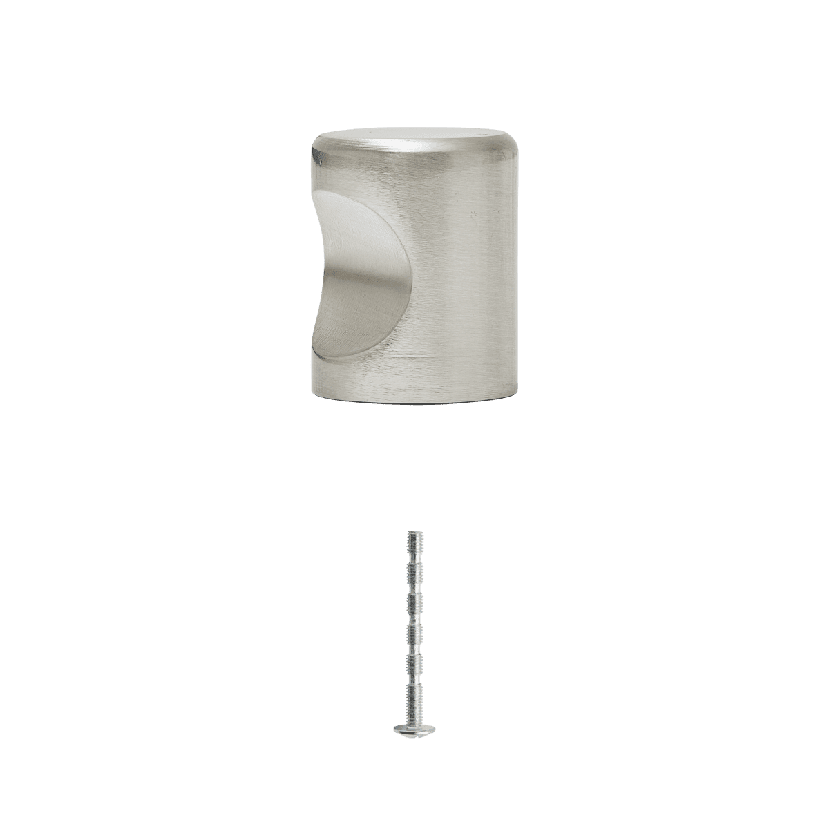 1 OMNA D 19.5MM BRUSHED NICKEL KNOB