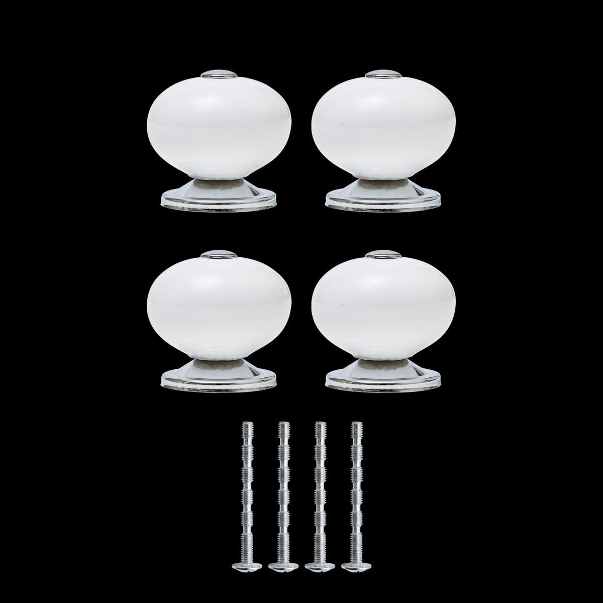 Bricocenter 4 GABI D 40 MM WHITE PORCELAIN KNOBS