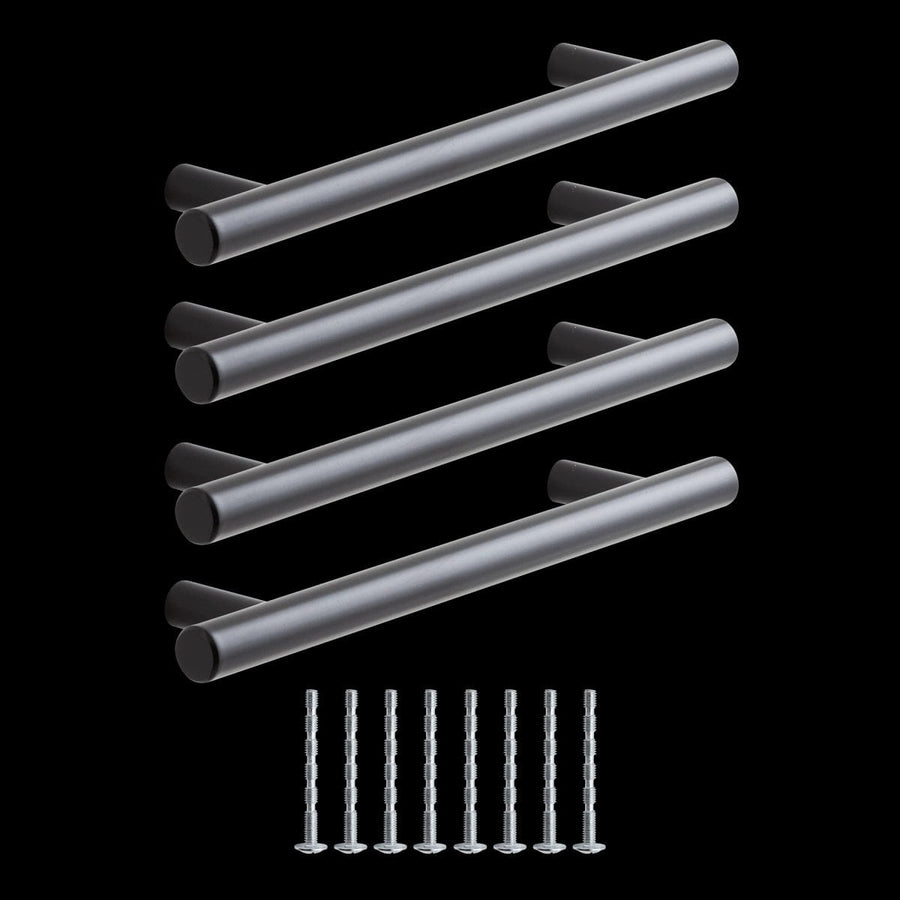 Bricocenter 4 SARA HANDLES WITH 128 MM SPACING IN MATT BLACK METAL