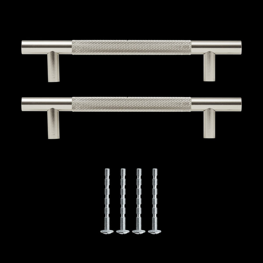 Bricocenter 2 AXEL HANDLES WITH 128 MM CENTRE DISTANCE IN POLISHED BRUSHED NICKEL