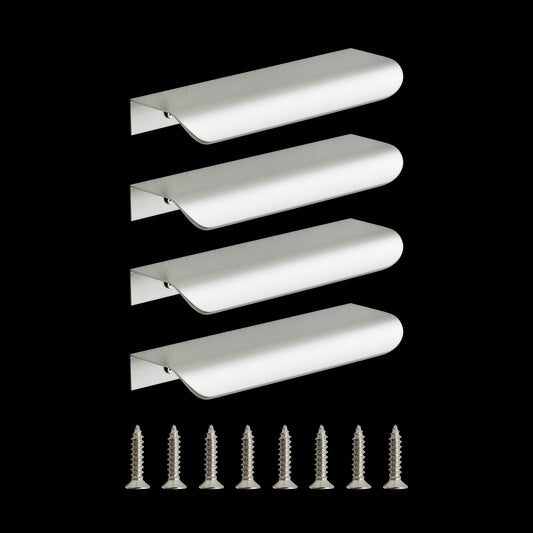 4 ELEMENT HANDLES 96MM WHEELBASE IN SATIN ALUMINUM
