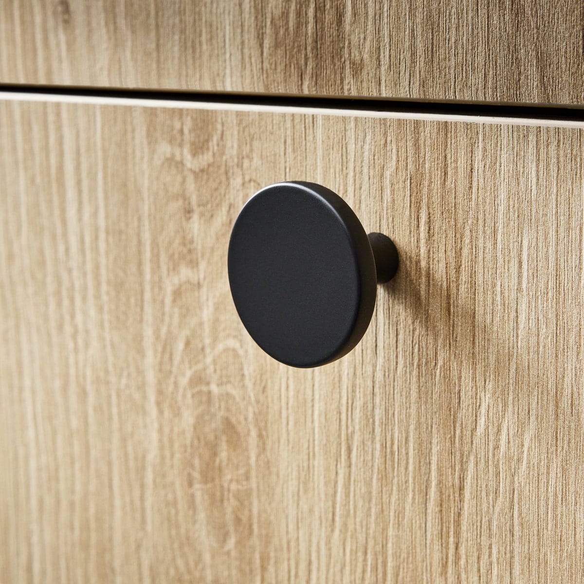 2 JAMY D 35 MM MATT BLACK ALUMINIUM KNOBS