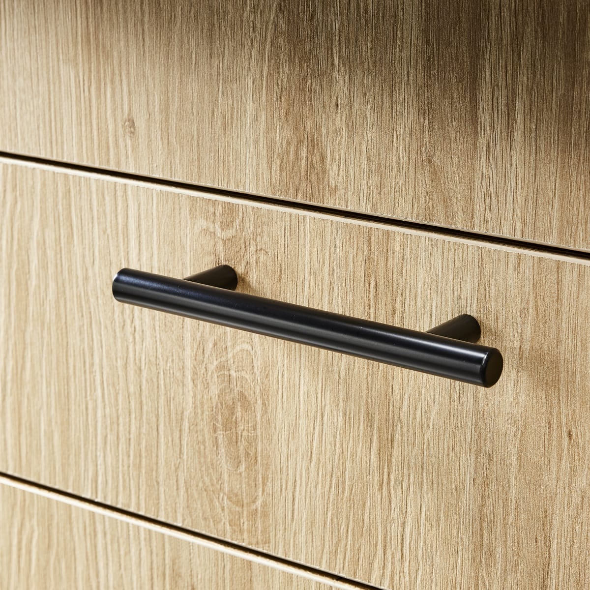 Bricocenter 4 SARA HANDLES WITH 96 MM SPACING IN MATT BLACK METAL