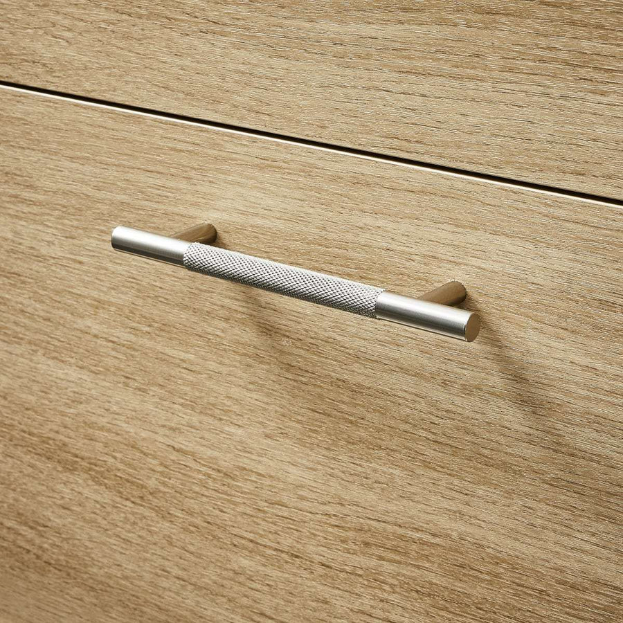 2 AXEL HANDLES WITH 128 MM CENTRE DISTANCE IN POLISHED BRUSHED NICKEL - best price from Maltashopper.com BR410007462