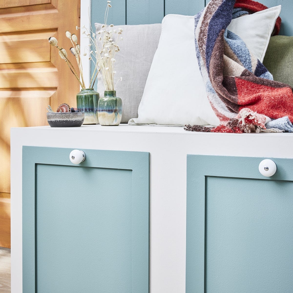 Bricocenter 4 GABI D 40 MM WHITE PORCELAIN KNOBS