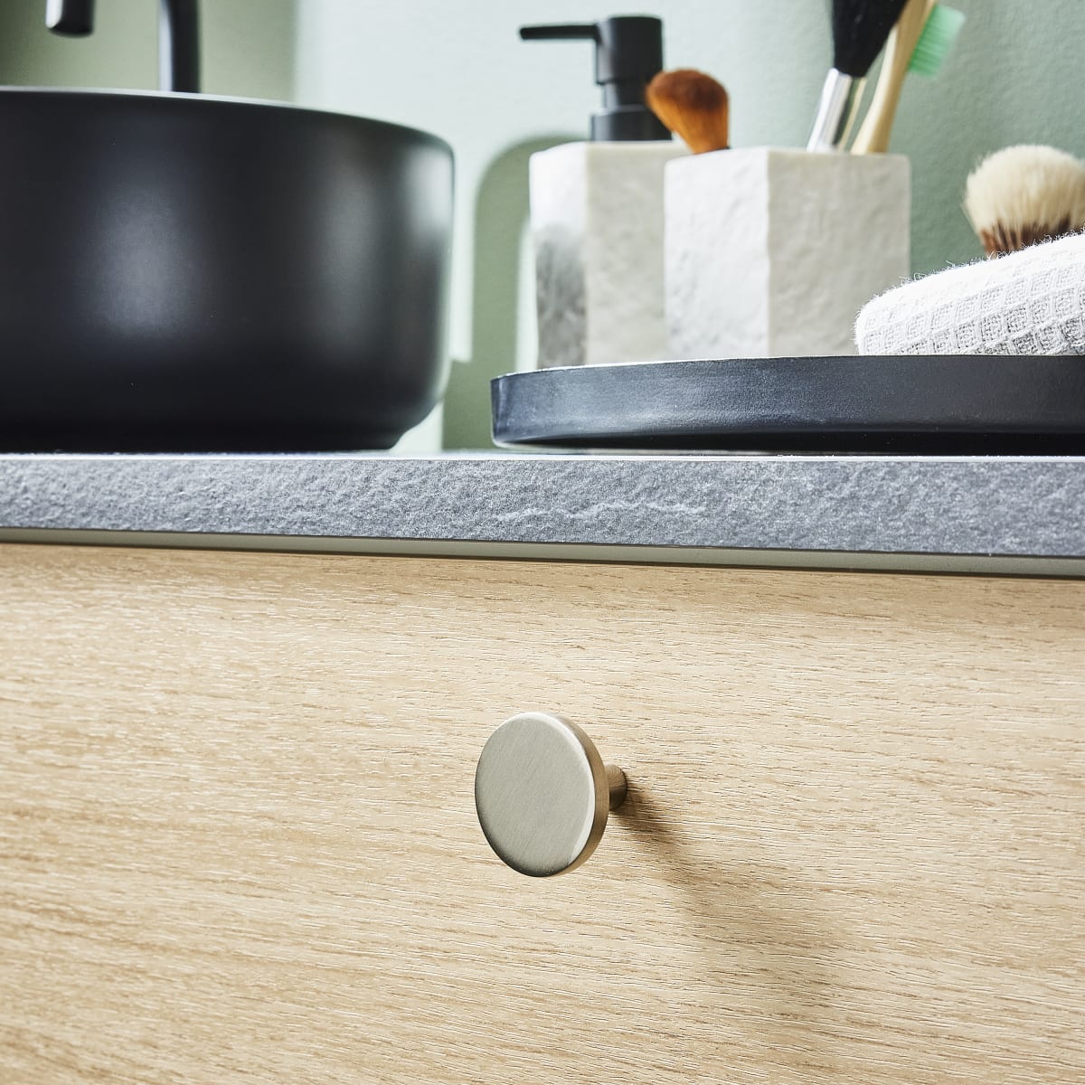 1 JAMY D 35 MM BRUSHED NICKEL KNOB