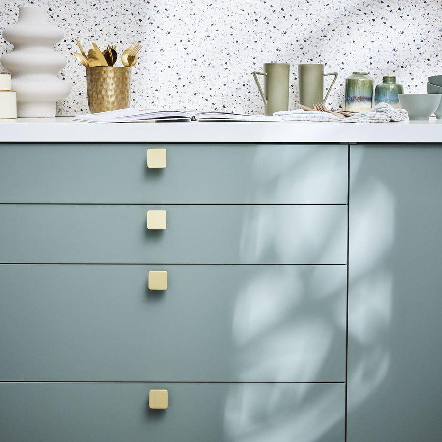 Bricocenter 4 KEO 40MM KNOBS IN MATT BRUSHED BRASS