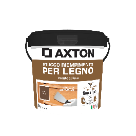 STUCCO PER LEGNO NOCE SCURO IN PASTA AXTON 1 KG