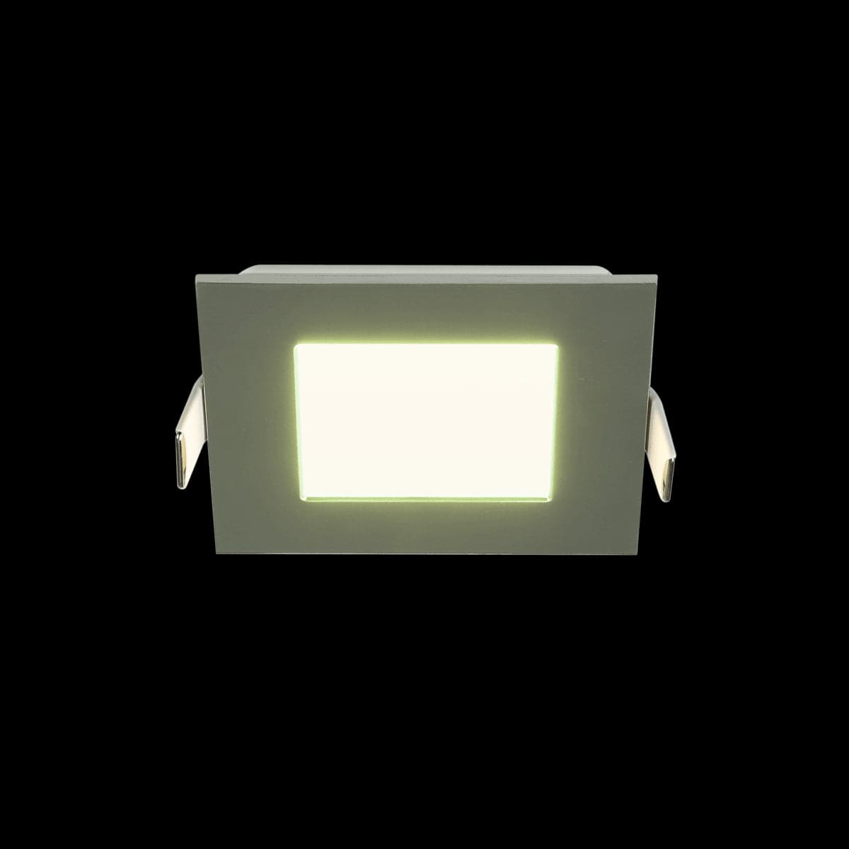 Bricocenter RECESSED SPOTLIGHT EXTRAFLAT SATIN NICKEL 8.5X8.5CM LED 5.5W CCT DIMMABLE IP44