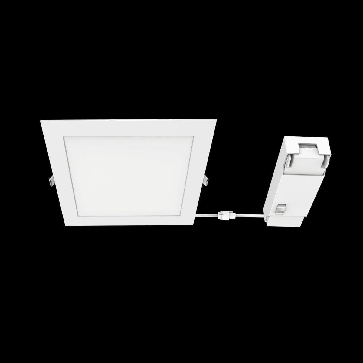 Bricocenter RECESSED SPOTLIGHT EXTRAFLAT ALUMINIUM WHITE 15.5X15.5CM LED 12W CCT DIMMABLE IP44