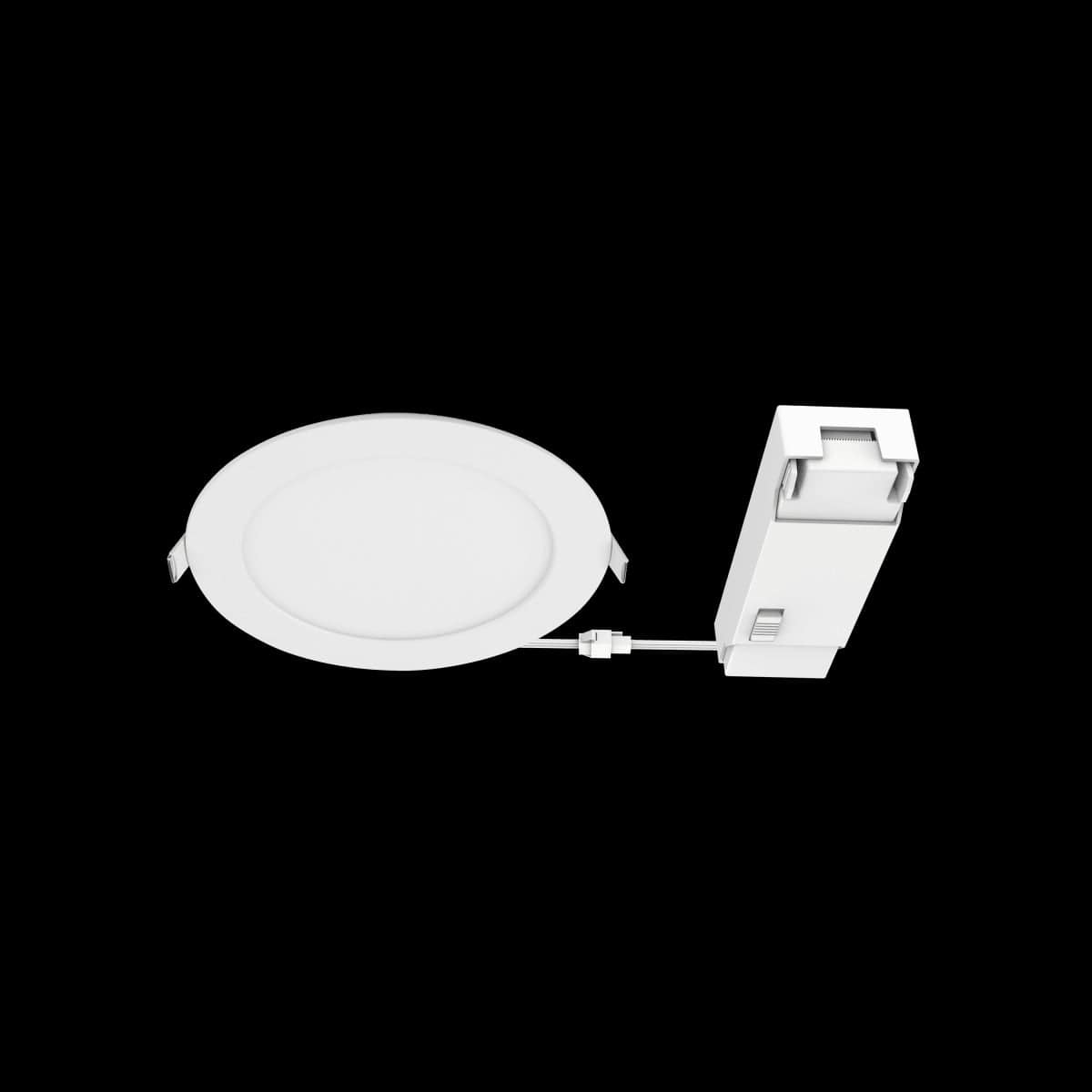 Bricocenter RECESSED SPOTLIGHT EXTRAFLAT ALUMINIUM WHITE D20.5 CM LED 18W CCT DIMMABLE IP44