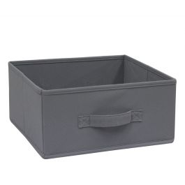 KUB SPACEO BASKET W31xD31xH15CM IN FABRIC COLOUR GREY