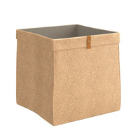 SPACEO KUB W31xD31xH31CM BASKET IN FABRIC AND CORK