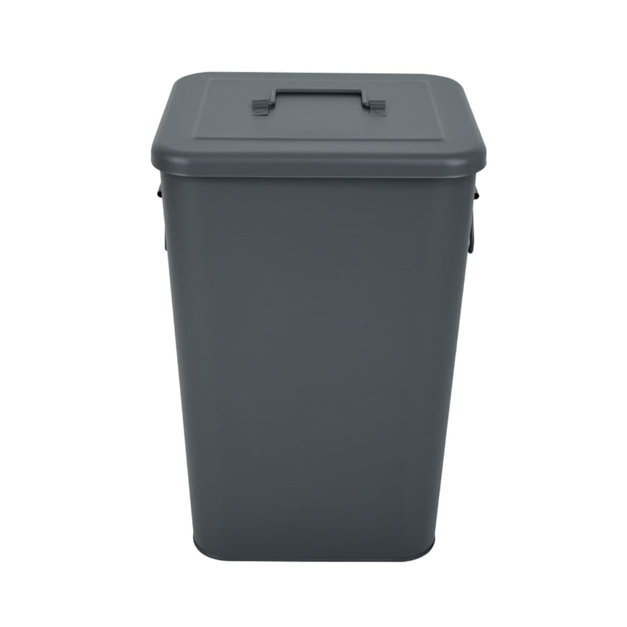 Bricocenter GREY METAL DUSTBIN LT 26 WITH LID