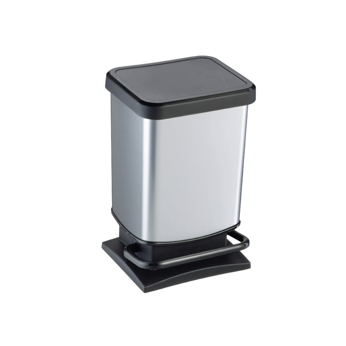 Bricocenter DUSTBIN GARBAGE CAN 20L - DELINIA -SIMPLA COAL - PLASTIC