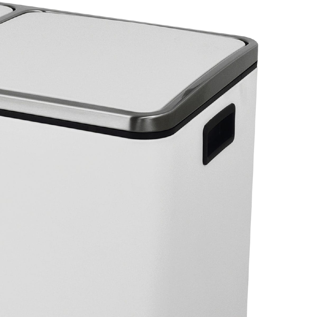 Bricocenter PEDAL BIN 2X30LT, WHITE STEEL, SOFT CLOSING