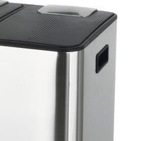 PEDAL BIN 2X15L AND SINGLE CONTAINER 20L, STAINLESS STEEL, SOFT CLOSING