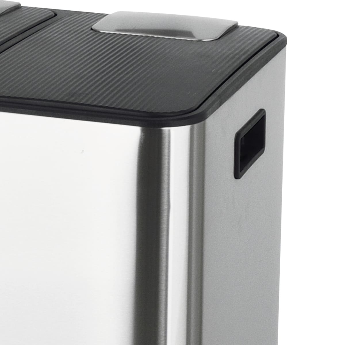 Bricocenter PEDAL BIN 2X15L AND SINGLE CONTAINER 20L, STAINLESS STEEL, SOFT CLOSING