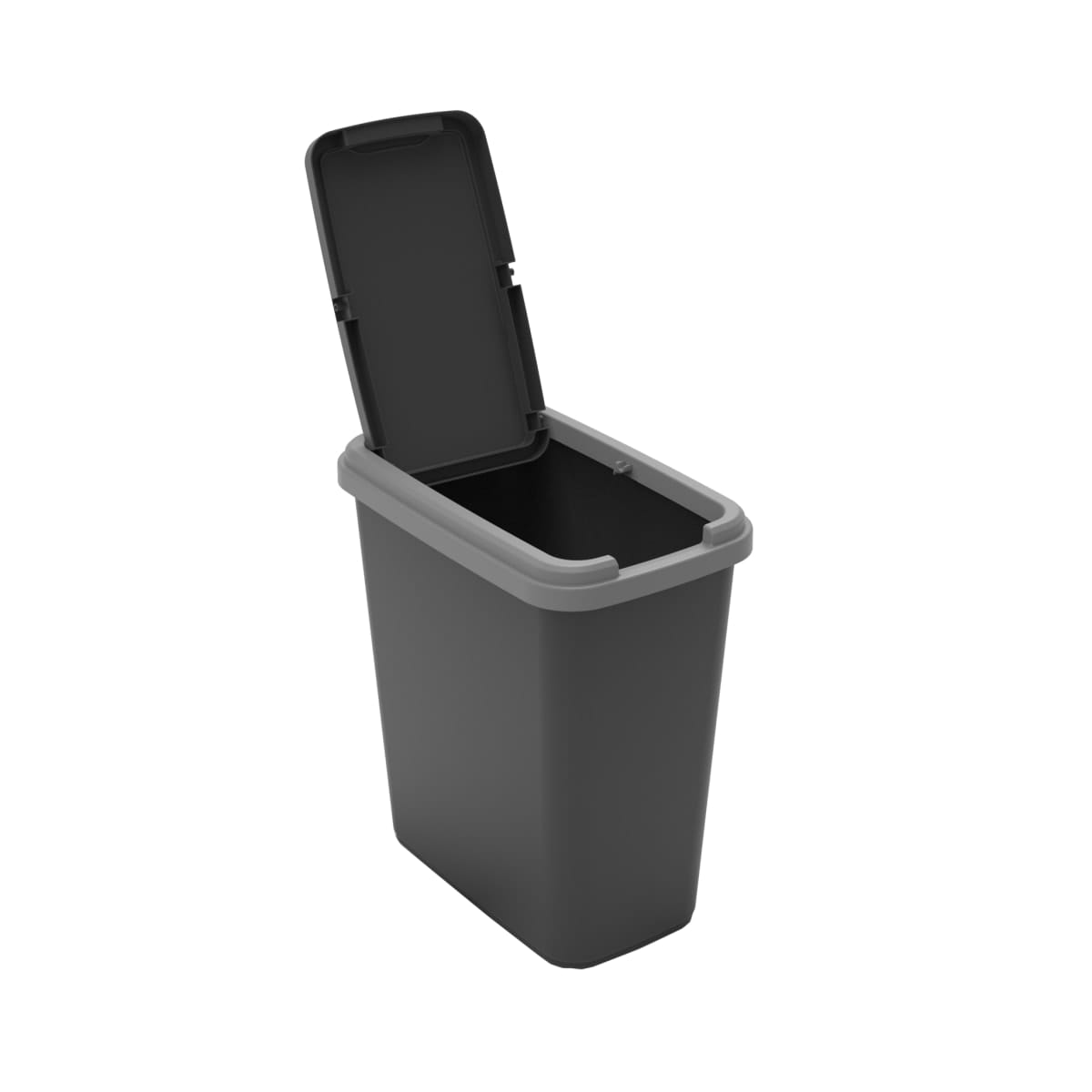 Bricocenter DUSTBIN GARBAGE CAN 25L- DELINIA - SWING BLACK - PLASTIC