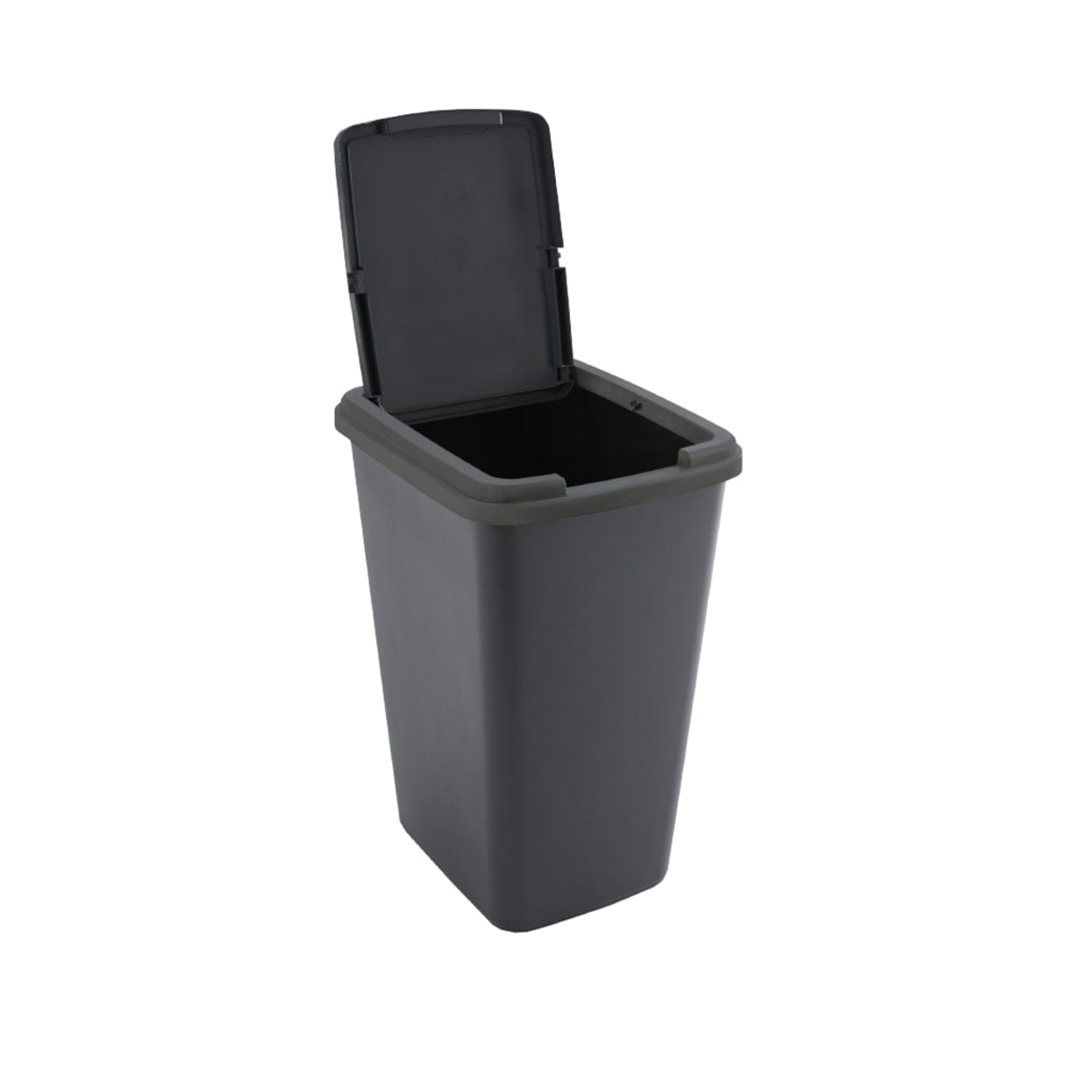 Bricocenter 50Lt- DELINIA DUSTBIN - SWING BLACK - PLASTIC