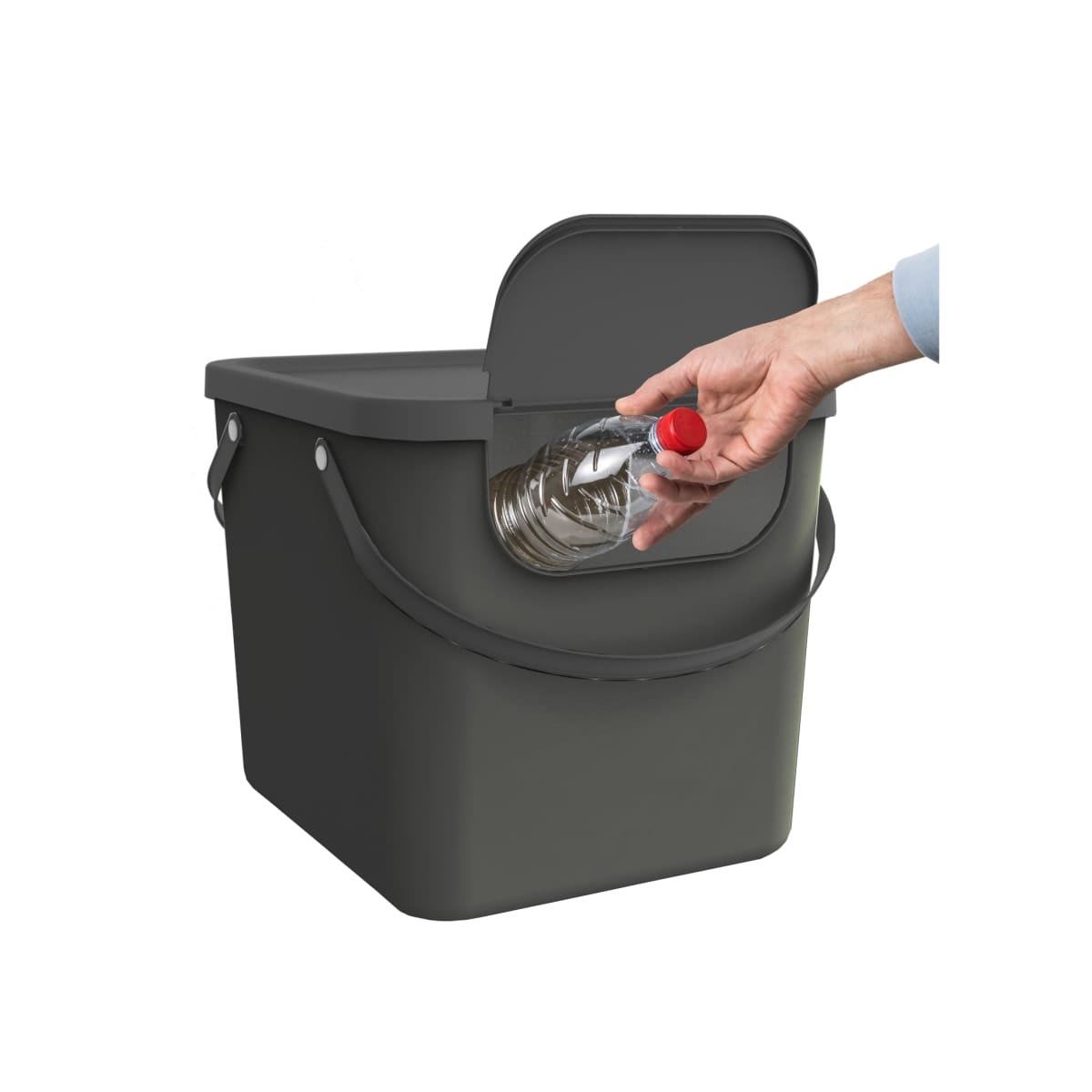 Bricocenter SELECTIVE DUSTBIN 40L - DELINIA -TRENDY GREY - PLASTIC