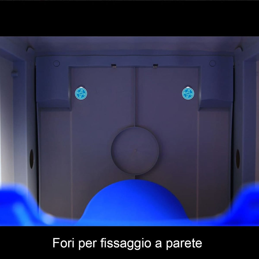 Bricocenter AMICA DUSTBIN 20LT L40 P30 H40CM FLAP CLOSURE WHITE PLASTIC