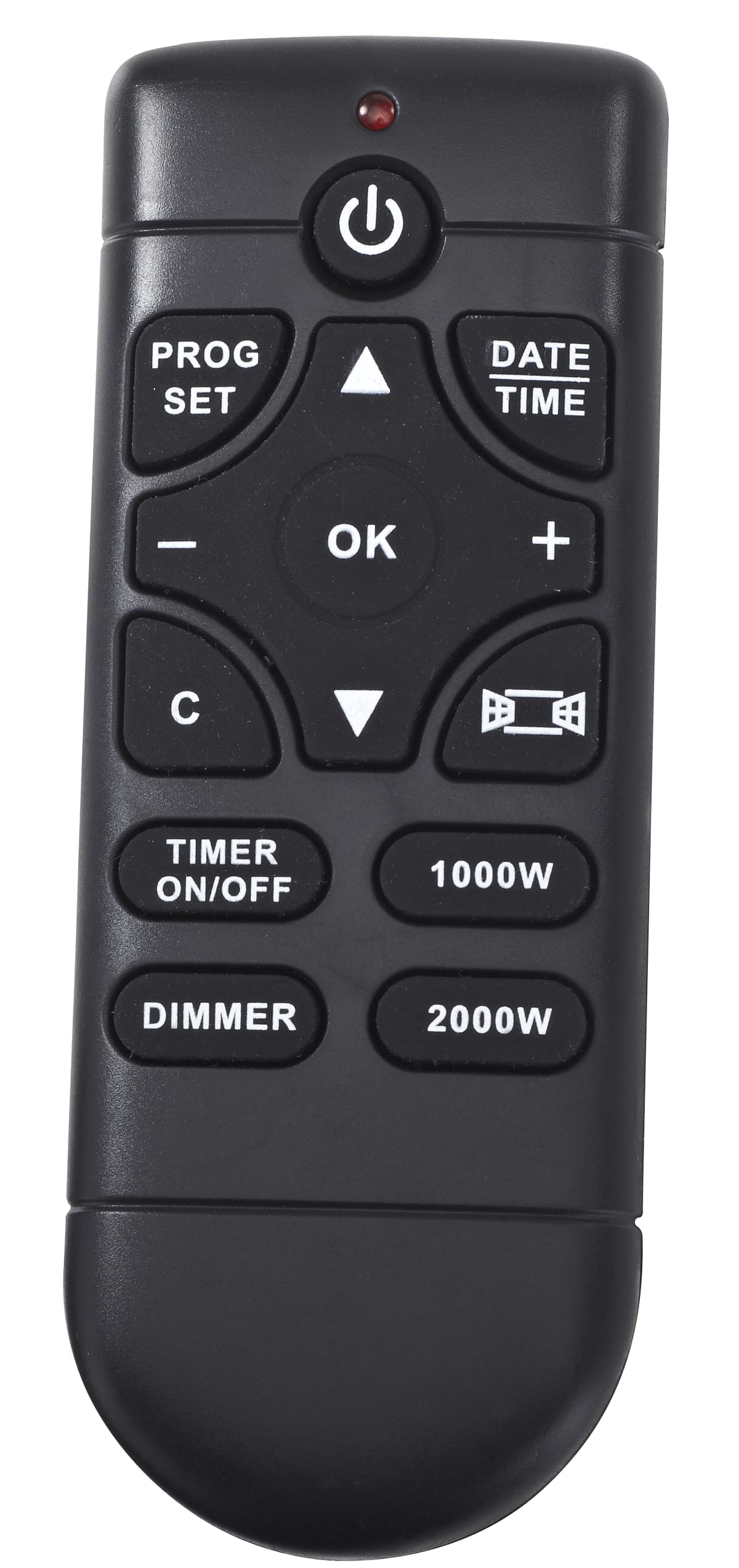 Bricocenter WALL MOUNTED ELECTRIC FIREPLACE FONT 4 2 POWER 1/2 KW WITH 24H TIMER