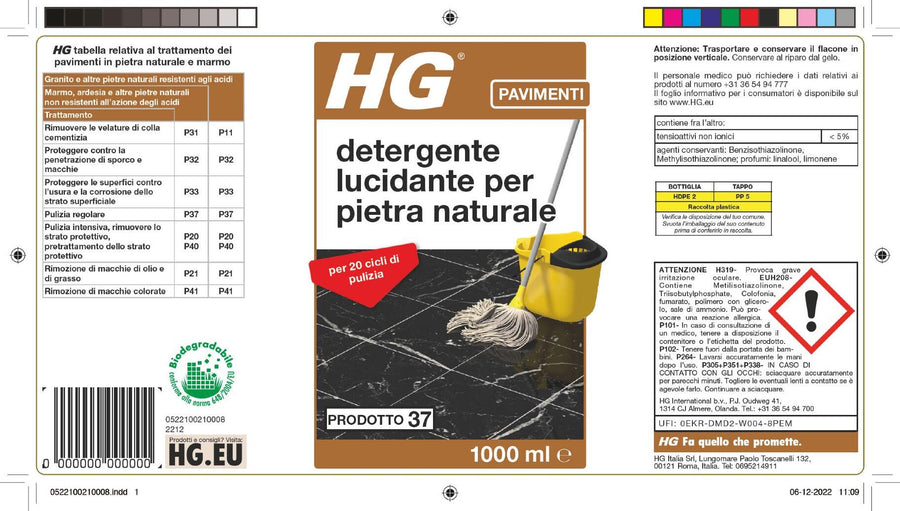 POLISHING CLEANER FOR NATURAL STONE 1 LT.