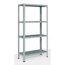 METAL SHELF L75XP30XH142CM, 40 KG, 4 GALVA SHELVES