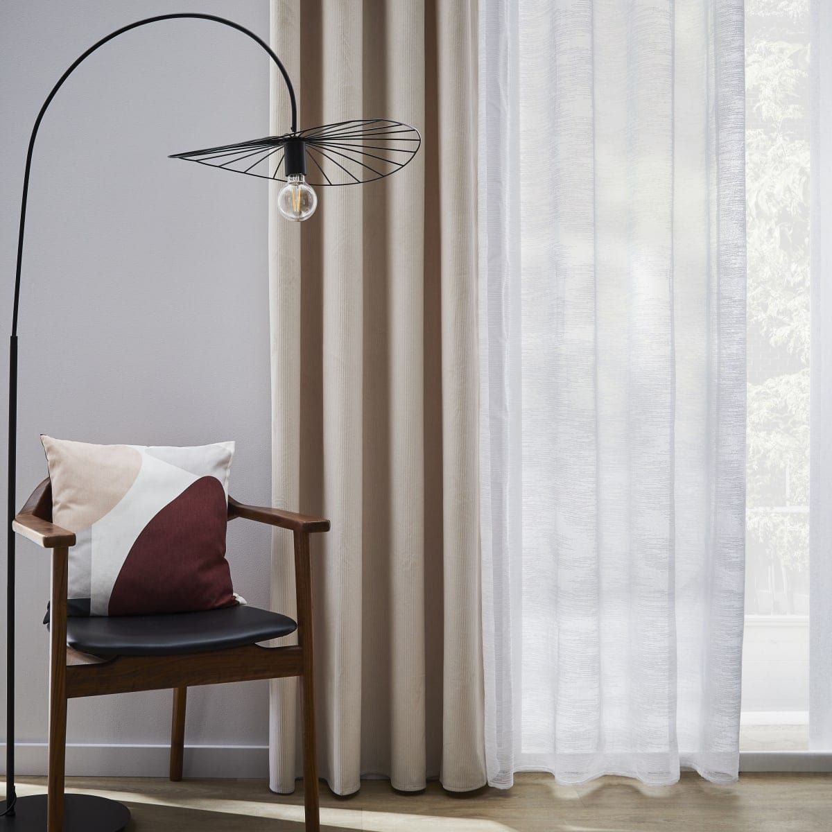 Bricocenter MARYNE WHITE FILTER CURTAIN 140X280CM WITH EYELETS