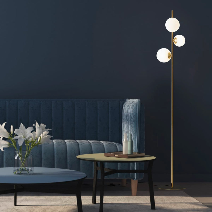 Bricocenter CALLAS FLOOR LAMP METAL GOLD H155CM 3XG9
