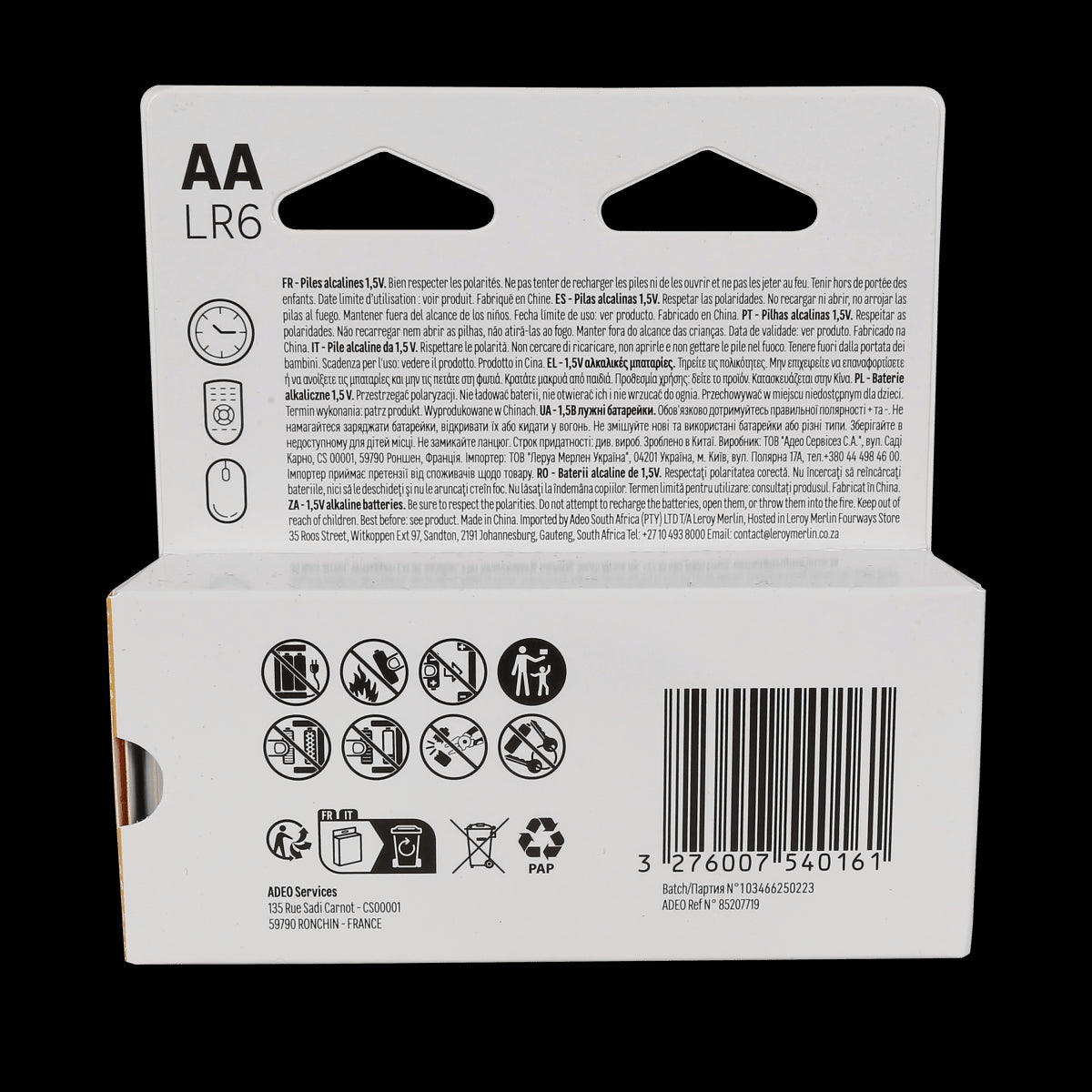 AA ALKALINE BATTERIES 16 PCS STANDARD