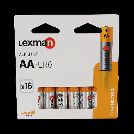 AA ALKALINE BATTERIES 16 PCS STANDARD