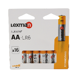 AA ALKALINE BATTERIES 16 PCS STANDARD