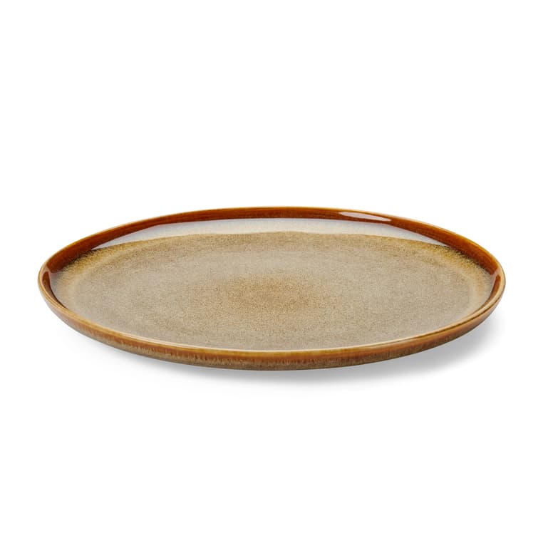 COZY BROWN PLATE Ø28CM