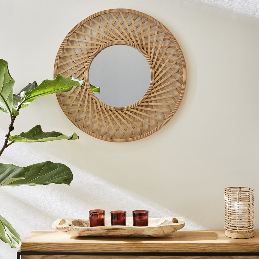 POPPY RATTAN TABLE LAMP H20 CM E14