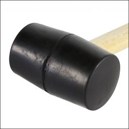 RUBBER MALLET 220 G L 45 MM WOODEN HANDLE