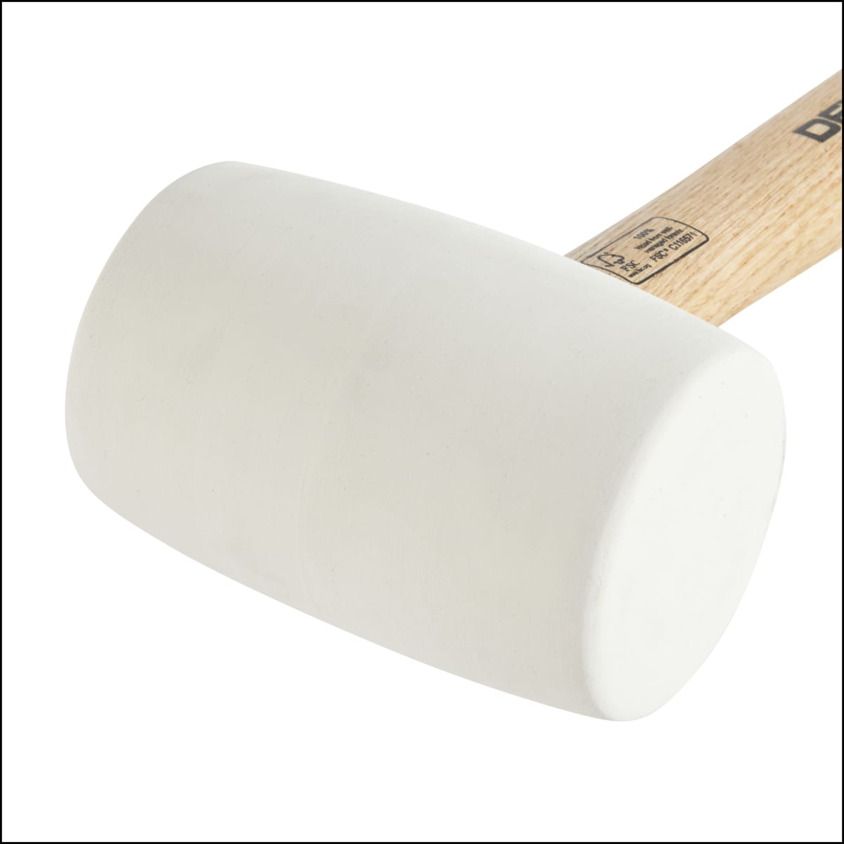 Bricocenter DEXTER WHITE RUBBER MALLET 450 G WOODEN HANDLE