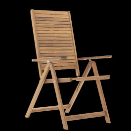 MULTI-POSITION DECKCHAIR NATERIAL SOLARIS II ORIGAMI FSC ACACIA