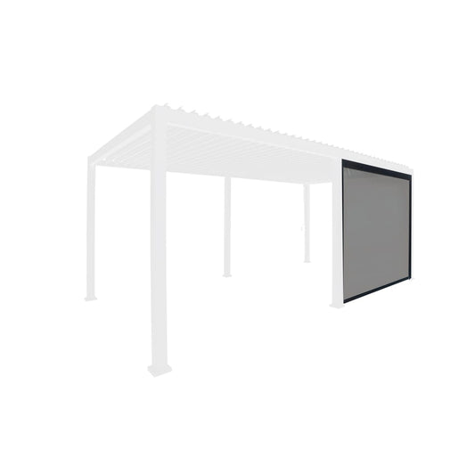 Bricocenter SIDE PANEL FOR PERGOLA NATERIAL MODUS ALU TEXTYLENE 3.6M DARK GRAY