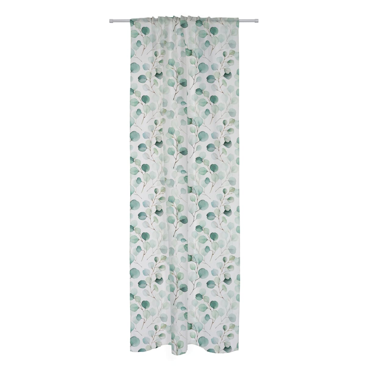 Bricocenter EUCALYPTUS GREEN FILTER CURTAIN 140X280 CM WITH WEBBING AND CONCEALED HANGING LOOP